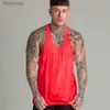 Débardeurs pour hommes Hommes Casual Mode Débardeur Gym Fitness Entraînement Coton Chemise Sans Manches Vêtements D'été Mâle Étendre Long Singlet Hip Hop VestL240124