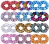 Femmes brillant or timbre chouchous bandes de cheveux élastiques bandeaux filles élastique pour queue de cheval corde Scrunchie bandeaux A2835574916