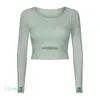 Luyogasports Lu-01 Yoga-Sport-BH für Damen, Fitnessstudio, Fitness-Kleidung, langärmeliges T-Shirt, gepolstert, halbe Länge, zum Laufen, schlankes, athletisches Workout-Top 61