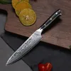 Turwho 5-tums kök Utility Paring Knife Japanese VG-10 Damascus Steel Knives Sharp Peeling Fruit Utilities Knife G10 Handle 240118