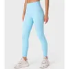 LU-108 Naken Yoga kläder justera byxor Gym Leggings No Embarrass Line High midje Fitness Sports Workout Tig 60