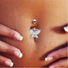 Navel Bell Button Rings 1pc Heart Sexig Belly Button Rings Navel Piercing Rostfritt stål Piercing Ombligo Belly Button Piercing Smycken för kvinnor Gift YQ240125