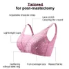 Accessori per costumi 2229 Biancheria intima tascabile per reggiseno per mastectomia in seta di gelso per protesi in silicone Cancro al seno Donne tette artificiali