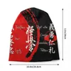 Berets Kyokushin Karate Bushido Werte Skullies Beanies Caps Hip Hop Winter Warme Strickmütze Erwachsene Unisex Kampfsport Motorhaube Hüte