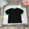 Nya Baby T-shirts Summer Colorful Logo Child Tees Storlek 100-150 Designer Kids Clothes Boys Girl Cotton Sleepe Jan20