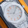 Ap Watch Diamond Moissanite Iced Out può superare il test Mosonite Vs Factory Bracciale completo da uomo 40 mm Orologio da polso classico Regalo in acciaio inossidabile De Luxe