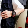 Zegarki na rękę Red Mase Men Watches Business i wolny wodoodporny mechanik dla mężczyzn