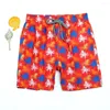 Pantaloncini da uomo Pantaloni da spiaggia alla moda per bambini Tartaruga Quick Dry Pantaloncini da bagno elasticizzati a 4 vie Surf Brand Board Costumi da bagno Tronchi 8-14