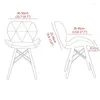 Chair Covers Curved Butterfly Cover Stretch Spandex Bar Stools Non-slip Slipcover Nordic Flowers Seat For Kitchen