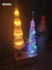 Рождественская елка WOXIU, винтажное стекло, винтажная лампочка накаливания, ретро-лампа Эдисона, небесные звезды, теплые белые рождественские украшения6556520