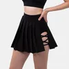 Aktive Shorts Lycra Plissee Sportrock Anti-Walking Badminton Kleidung Tennis Integrierte Fitness Laufen Yoga für Frauen