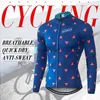 Herr t-shirts phtxolue cykeltröjor vinter termisk fece varm pro mtb långa seve män cykel slitage kläder maillot qy056h24125