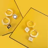 Studs 18K Gold Silver Errings Stud Hoop For Party Earrings Exquisite Letter Lover Valentine Day Luxury Earring Studs Anniversary Days Hoops 4 Styles Gifts Set Box