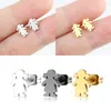 Stud Earrings South Korea For Girls Designer Jewelry Stainless Steel Woman Accessories Men Earring Children's Earri