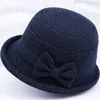 Berets Dacron Inverno Quente Bacia Chapéu Moda Bow Knot Plush Woolen Cap Espessado Top