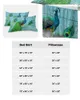 Bed Skirt Peacock Wood Grain Feather Retro Elastic Fitted Bedspread With Pillowcases Mattress Cover Bedding Set Sheet