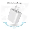 USB -laddare 5V 2.1A AC Home Travel Wall Charger Adapter US EU Plug för iPhone 15 14 Samsung Galaxy S24 S9 HTC Xiami LG Tablet Phone