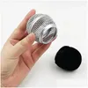 Microphones 4 Pcs Metal Microphone Mesh Heads Head With Sponge Compatible Drop Delivery Electronics A/V Accessories Cables Otibt