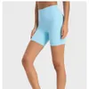 Lu Align 6 Align Inch Inseam Shorts de treino de cintura alta amanteigados, macios e elásticos, shorts de motociclista para fitness, academia, roupas atléticas, mulheres, ioga, Lu Lemon LL 2024