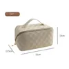 Plaid Pillow Cosmetic Bag for Women Value Portable Large-Capacity Waterproof Washing Bag Travel Make up Storage Bag 240123