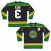 1909-1999 Film Retro CCM Hockey Jersey Stickerei 69 Thug Glatt Trikots für Herren Größe Marine B 28