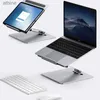 Tablet PC Stands Laptop Stand Riser Höjd justerbar aluminium Foldbar Desktop Notebook Cooling Holder för MacBook 11-17 Inch YQ240125