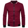 Giacche da uomo Casual Moda Sport Cerniera Giacca con colletto rialzato in cardigan scozzese slim a maniche lunghe a maniche lunghe