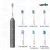 Cabezales de repuesto para cepillos de dientes eléctricos usmile Y1 Pro Superclea Sonic Cepillo de dientes 12 meses de duración de la batería para tipo C 2 minutos Smart YQ240124