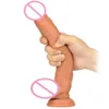 Dildos qingtian 27 cm dubbelskikt flytande silikon dildo kvinnlig onani vuxna produkter varm försäljning simulering penis