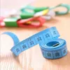 wholesale hotsale 1.5m length soft plastic tape measures sewing tailor cm/feet ruler measuring gauging tools free DHL 500PCS