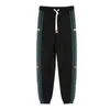 Outono retalhos casual calças retas para homens coreano moda calças streetwear baggy sweatpants ginásio jogger hombre pantalones 240123