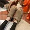 Dress Shoes Winter Sheepskin Wool Comprehensive Anti-skid Snow Boots Women's Mini Short Boots Warm Winter Thickened Women Shoes Botas MujerL231228