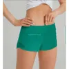 Lu Yoga Outfits Womens Sport Shorts Casual Fitness Hoty Hot Pants For Woman Girl Workout Gym Running Sportswear Lu With Zipper Pocket Qu 47