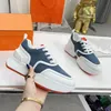 Designer casual schoenen Giga sneakers Modieuze heren dames Paar maat Grote Casual Veelzijdige sneakers Luxe rubberen leer Zachte comfortschoenen