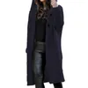 Tricots pour femmes automne et hiver à capuche bouton solide fil moyen pull à manches longues tricoté Cardigan manteau mode hauts décontractés