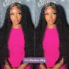 Babyhaar 7x5 Spitzenverschluss Deep Wave GluelessWig Human Hair Pre Cut Curly 13x4 Lace Front Wig Preplucked Natural Hairline