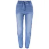 Kvinnors jeans Autumn Winter Tight Elastic Women Pants Vintage High midje denimbyxor Pantalones