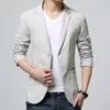 Cotton Coat Men Casual Blazers Autumn Spring Fashion Slim Suit Jacket Business Blazer Men Clothing terno masculino M-5XL MY519 240119