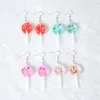 Dangle Earrings 1pair Women Drop Resin Lollipop Charms Glitter Candy Earring Bff Friendship Jewelry DIY