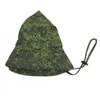 Berets Camouflage Boonie Bucket Hat With Chin String Outdoor Travel Fishing Sun Cap