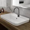 Badkamer wastafelkranen modern design messing kraan hoge kwaliteit koud water wastafelmengkraan één gat handvat geborsteld goud zwart