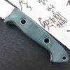 BM 162 NOWOŚĆ BUSHCRAFTER STISION BLODE Nóż S30V Satin Blade Green G10 Radzi się z użytecznością prostym noże