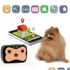 Araba GPS Aksesuarları Uzun Bekleme Mini Pet GSM Tracker Köpek Kedi Geo-Fens Uygulama Platformu İzleme Cihazı Delme Dhn6a