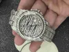 Ap Watch Diamond Moissanit Iced Out kann den Test bestehen 904L Stahluhren wasserdicht und schweißfest cz Vollmechanische Uhrwerk-Armbanduhren Uhren