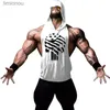 Men's Tank Tops 2021 Gym clothing cotton singlets Men's Undershirt bodybuilding tank top men fitness shirt muscle guys sleeveless vest Tank topsL240124