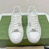 2024 Sneaker in pelle bianca Uomo Donna Scarpe basse Piattaforma Sneaker Web Tennis Scarpe casual Trainer Moda Suola in gomma 35-45