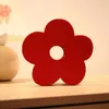 2PCS VASE CREATION VASE ORNAMENTS CHISONE WEDDING SUPPLIES DECOR 3D RED XI/FLOWER SHAPEフェルトハンディクラフトレトロな花瓶ホームパーティールームのレイアウト