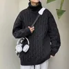 Men's Knitted Pullover Sweater Man Thickening Warm Sweaters Male Winter Clothing S-XXXXXL Plus Size Turtleneck Knitwear Male 240124