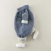 冬の赤ちゃんロンパー生まれデニムベルベットベルベットのベルベットジャンプスーツ濃い温かいベイビーボーイズロンパー服幼児ベビーオーバーズオネシー240119