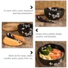 食器セットブラックセラミックヌードルボウル日本語スタイルスープラーメンキッチン食器提供用品食器用品